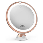 10x Magnifying Lighted Mirror with Touch Control LED Lights