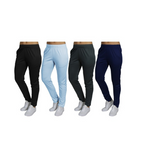 4-Pack Women's Dry Fit Moisture Wicking Active Performance Pants