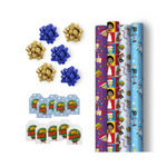 4-Pack PBS KIDS Wild Kratts Gift Wrap Set with Wild Kratts-Themed Designs