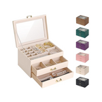 Baleine Jewelry Storage Box with Glass Lid