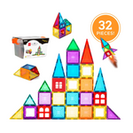 Best Choice Products 32-Piece Kids Magnetic Tiles Set