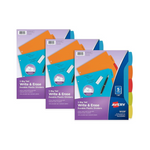 3-Sets of Avery Big 5-Tab Write & Erase Durable Plastic Dividers