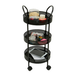 Mind Reader 3-Tier Metal Multi-Purpose Utility Crafts Cart (Black)