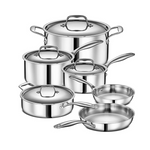 10-Piece Legend Professional Quality Tri Ply Pots & Pans Set