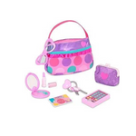 Battat- Play Circle Makeup & Beauty Princess Purse Toys Set