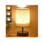 ZZENRYSAM Bedside Table Lamp with Fabric Shade