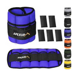 Apexup 7 lbs/Pair Adjustable Ankle Weights