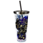 Spoontiques Harry Potter Constellation Glitter Cup with Straw