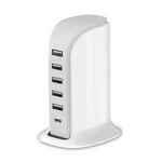 Upoy 40W 6A Multiple Device Wall Charger Block with Type-C 3A