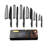 Juego de cuchillos de cocina de acero inoxidable Marco Almond de 12 piezas con 6 protectores de hoja