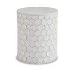 Ashley Polly Geometric Honeycomb Indoor & Outdoor Accent Stool
