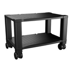 Home-Complete Printer Stand-2-Tier Under Desk Table with Wheels
