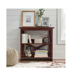 StyleWell Waybury 31" Warm Chestnut Brown Wood 2-Shelf Bookcase