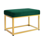 Contemporary Rectangle Footstool Ottoman Bench