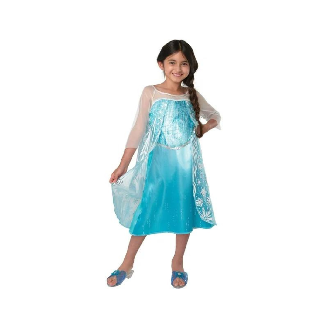 Disney Elsa Inspired Costume Dress and Cape, Size 4-6