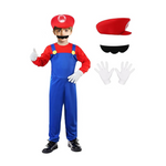 Mario Costume Jumpsuit With Accessories
