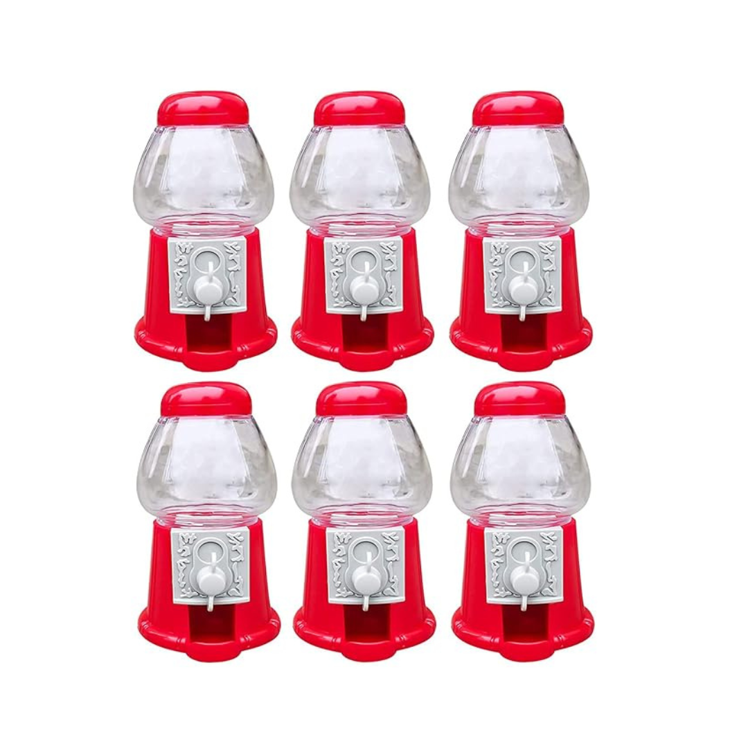 Fillable Gumball Machines, 6 Pack