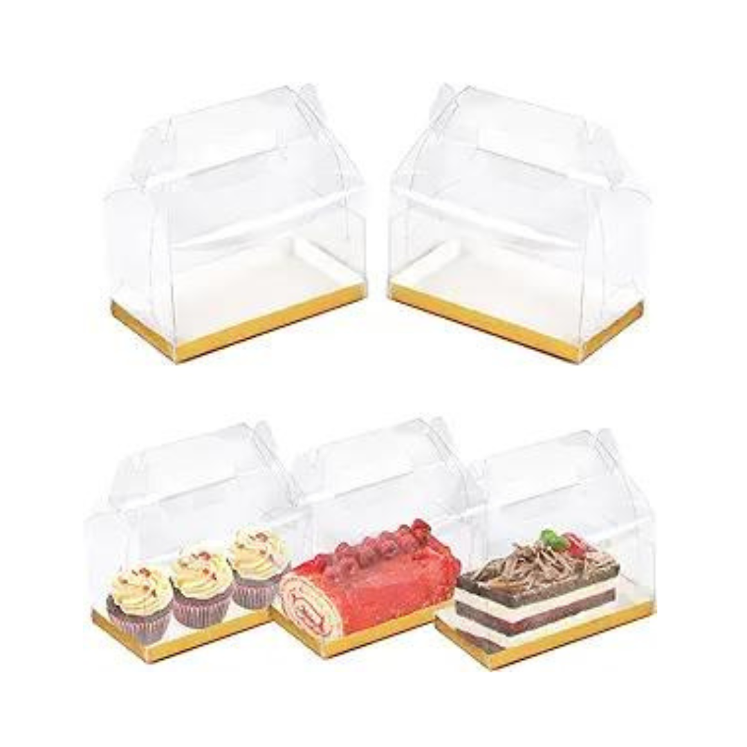 Clear Gable Bakery Gift Boxes, 20 Pcs