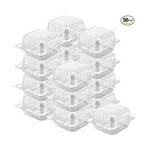 Clamshell Takeout Containers, 50 Pcs