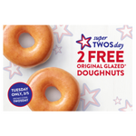 Get 2 Krispy Kreme Original Glazed Doughnuts For Free