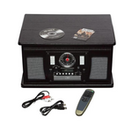 Victrola 8-in-1 Bluetooth Record Player & Multimedia Center