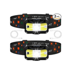 2-Pack Waterproof 1200 Lumen Rechargeable 8 Modes LED Head Lamps