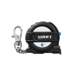 3-Pack Hart Wide-Blade 6-Foot Compact Tape Measure Keychain