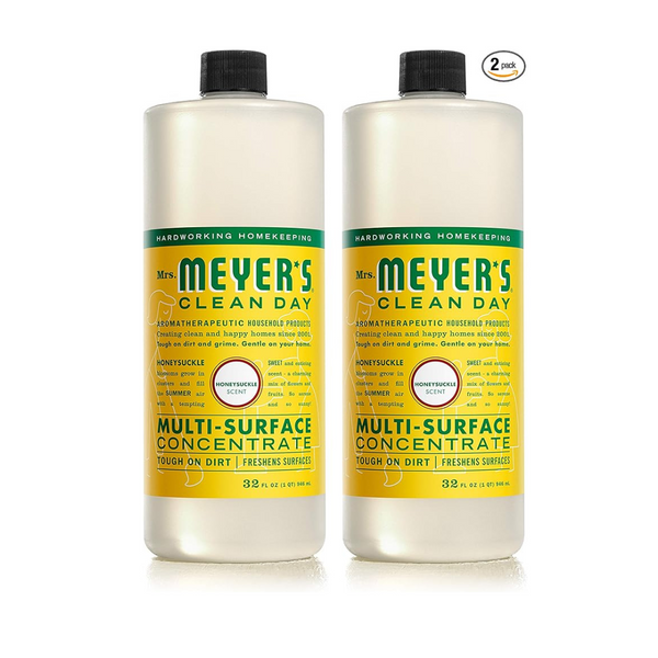 2-Pack MRS. MEYER'S Clean Day Multi-Surface Cleaner Concentrate