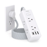 One Beat Travel Power Strip with 6 AC Outlets 3 USB Ports