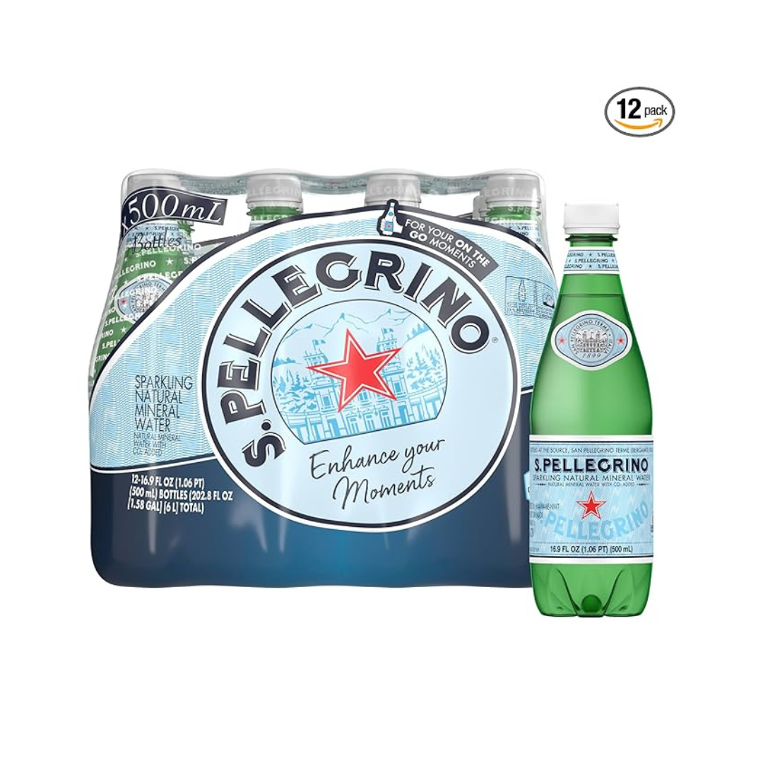 12-Count S.Pellegrino Sparkling Natural Mineral Water