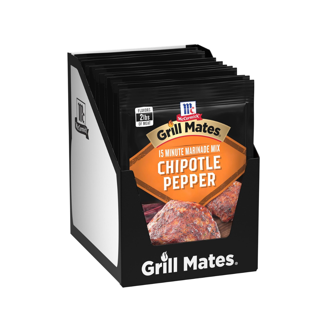 12-Pack McCormick Grill Mates Chipotle Pepper Marinade Mix (1.13oz)