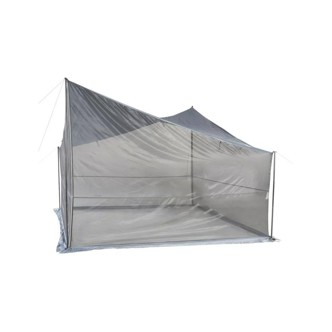Ozark 9 x 9ft UV Protection Trail Tarp Shelter with Roll-up Screen Walls