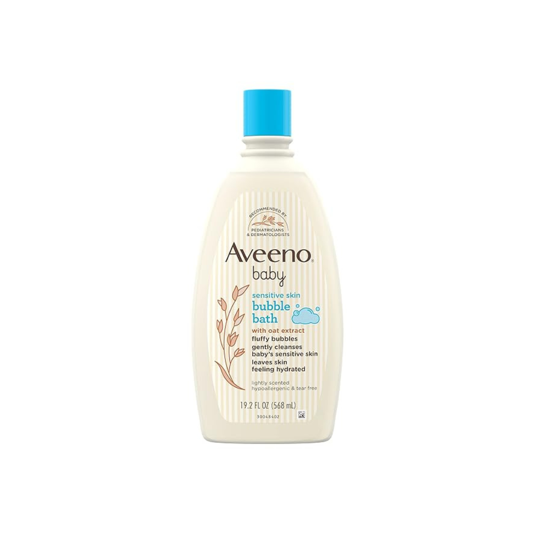 Aveeno Baby Sensitive Skin Bubble Bath with Oat Extract (19.2 fl. oz)