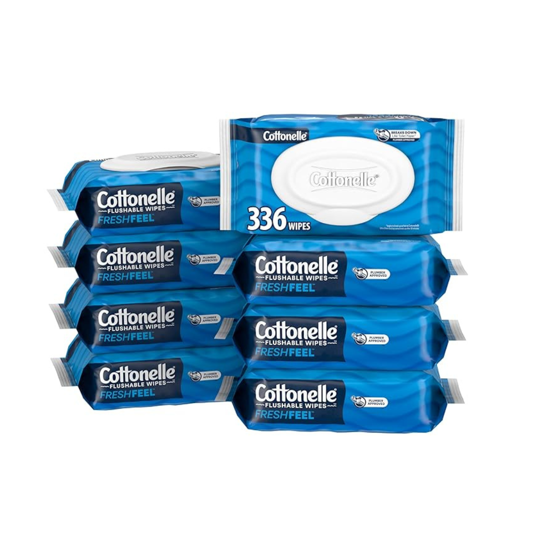 336-Count Cottonelle FreshCare Flushable Wet Wipes for Adults