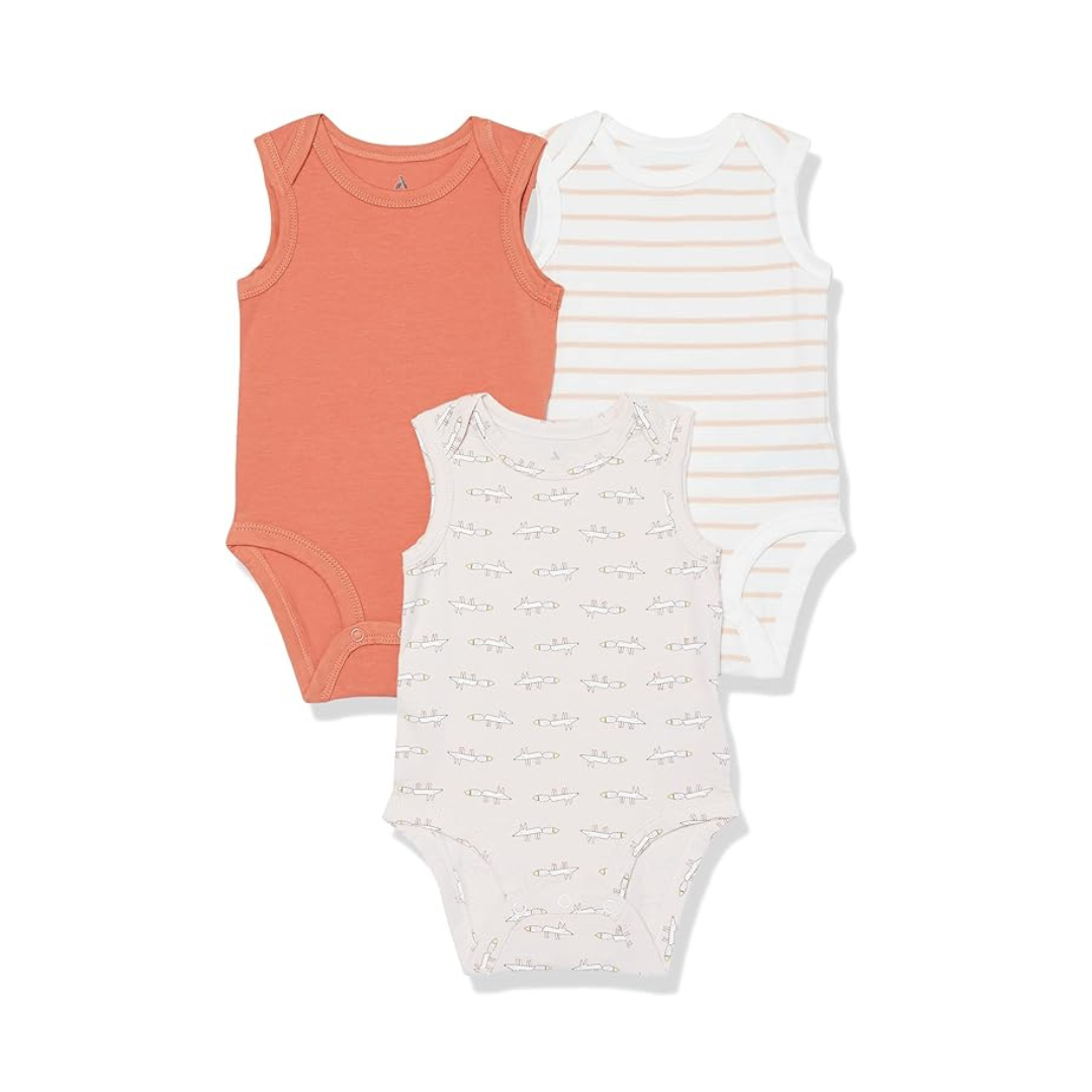 3-Pack Amazon Essentials Unisex Babies Cotton Stretch Jersey