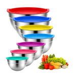 7-Piece Tinana Stainless Steel Mixing Bowls Set with Lids
