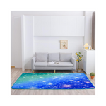 Gradient Glitter Colorful Rainbow Galaxy Printed Night Area Rugs, 5 x 8 Ft