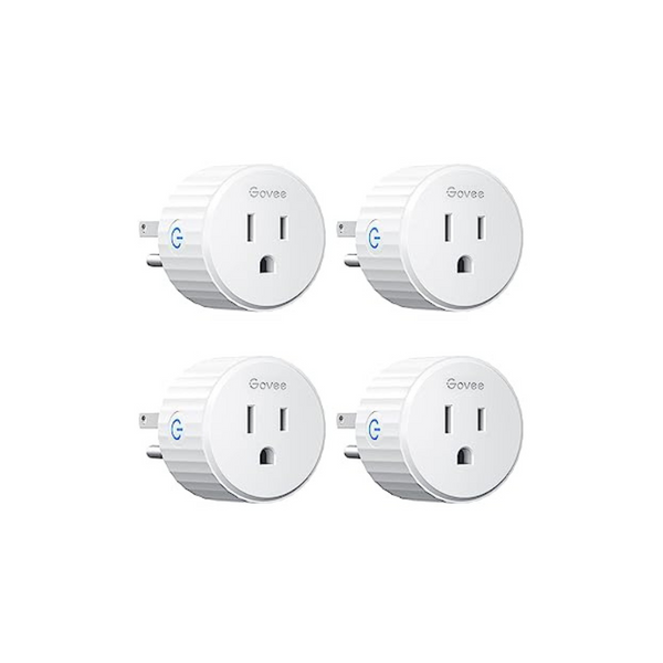 4-Pack Govee Mini WiFi Smart Plug Works with Alexa and Google Assistant