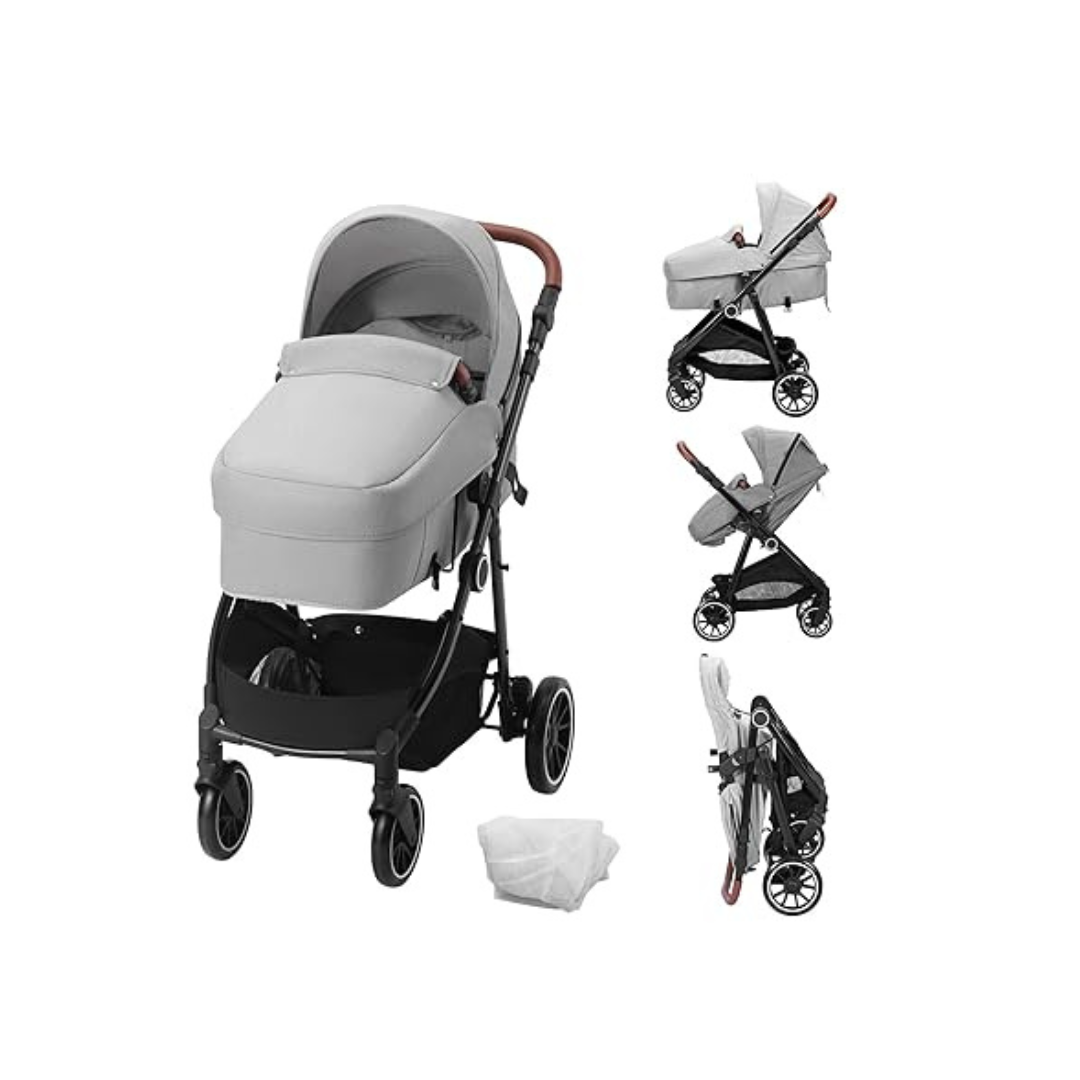 Vevor Standard Baby Stroller with Bassinet
