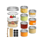 8-Pack ComSaf Mini Mason Jars with Lids and Seal Bands