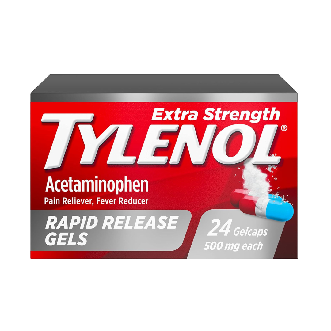 24-Count Tylenol Extra Strength Acetaminophen Rapid Release Gels