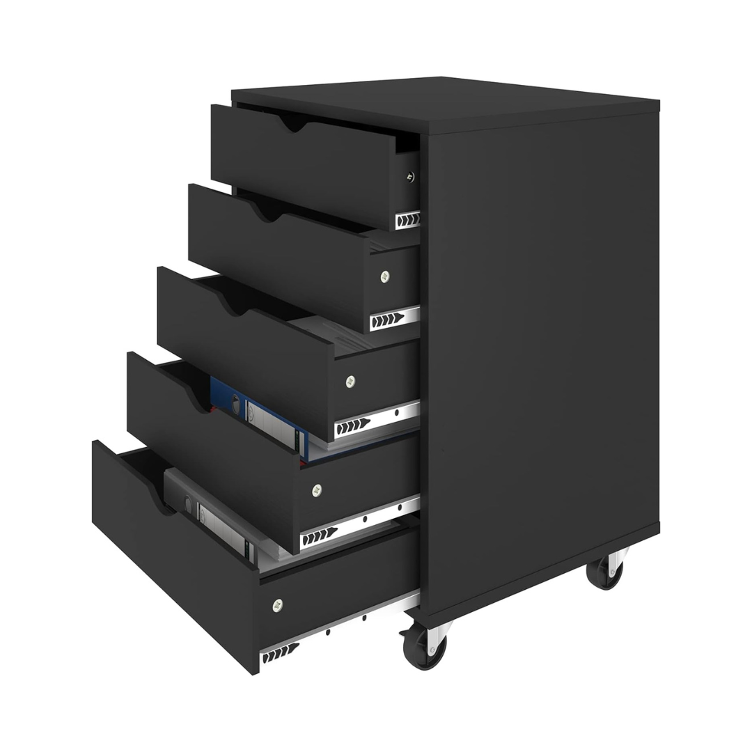 Yitahome 5 Drawer Chest, Mobile File Cabinet with Wheels