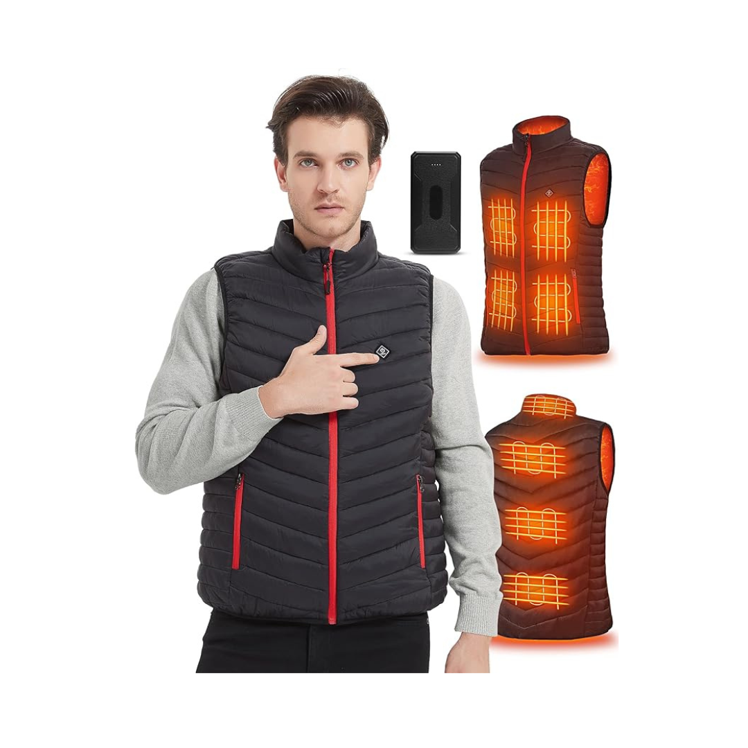 Foiueyga Electric Usb Lightweight Heated Jacket Vest with Battery Pack