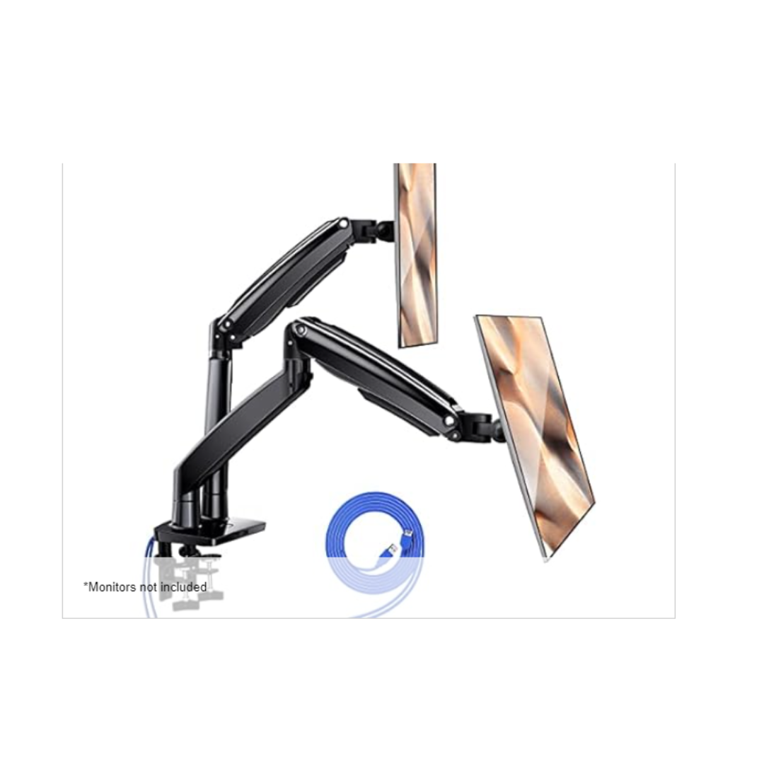 Ultrawide 13-35 Inch Height Adjustable Dual Monitor Arm Stand Mount