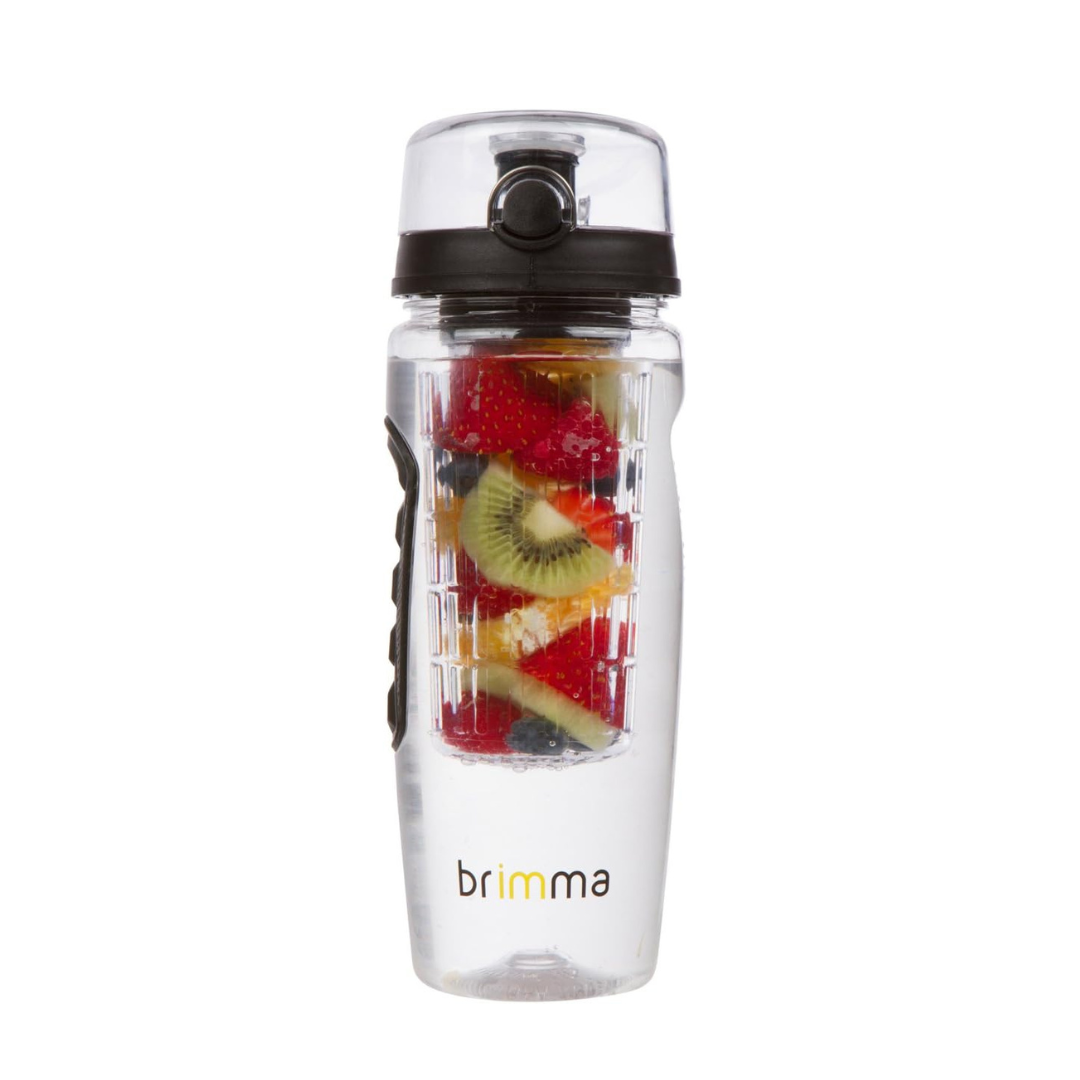 Brimma 32-oz. Large Leakproof Plastic Fruit Infusion Water Bottle