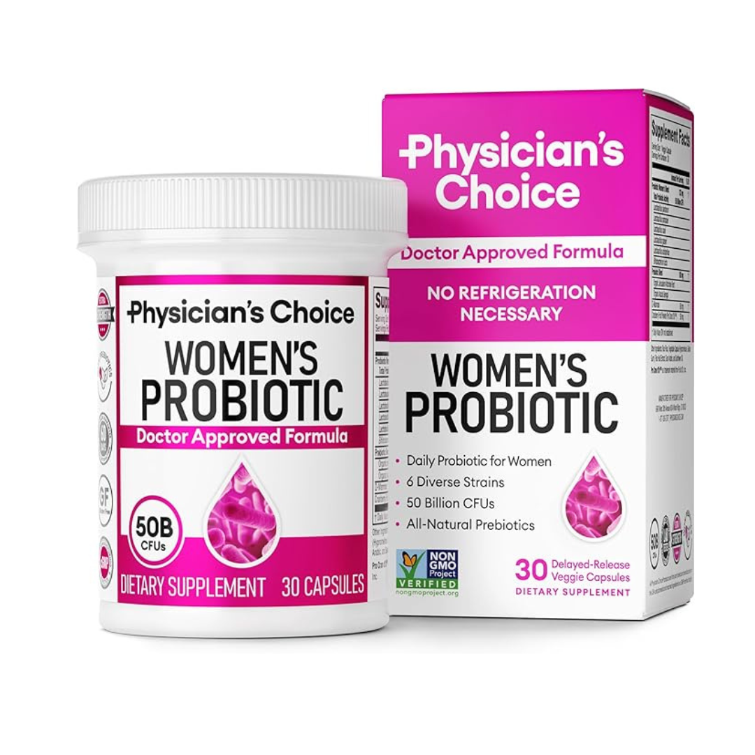30-Count Physician's Choice Prebiotics & Probiotics Vegan Capsules