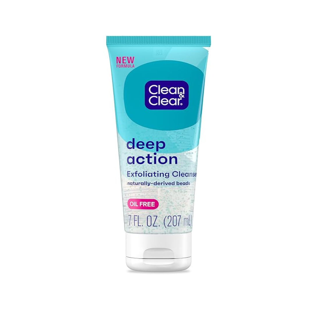 Clean & Clear Oil-Free Deep Action Facial Cleanser, 7 floz