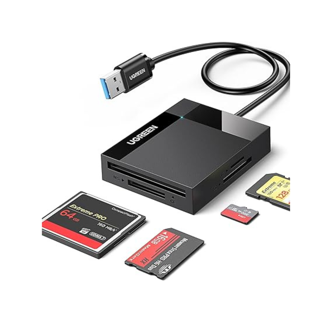 UGreen SD Card Reader 4 in 1 USB 3.0 SD TF CF MS Memory Card Adapter