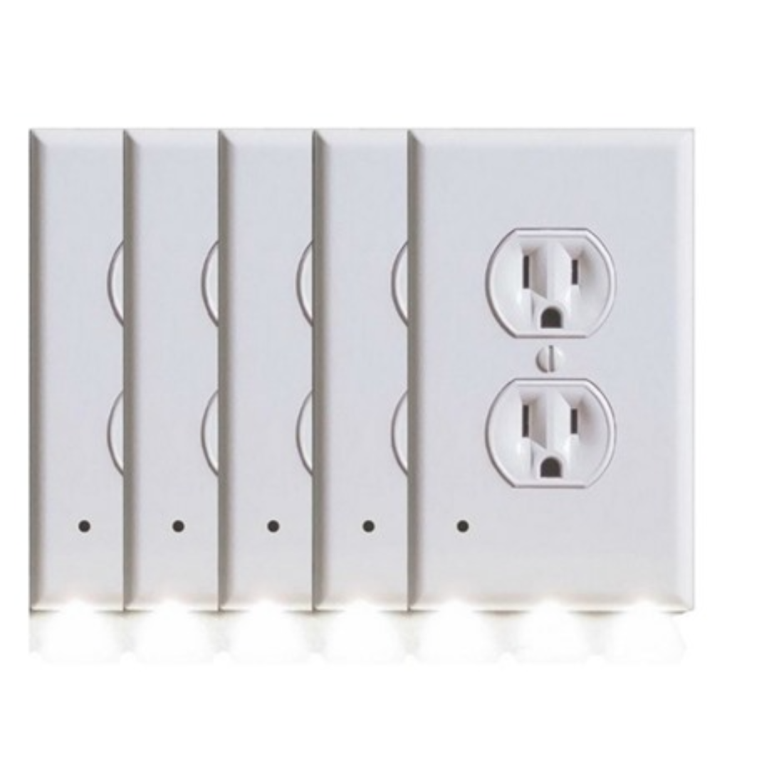 5-Pack Bh Outlet Cover with Built-In Led Night Light