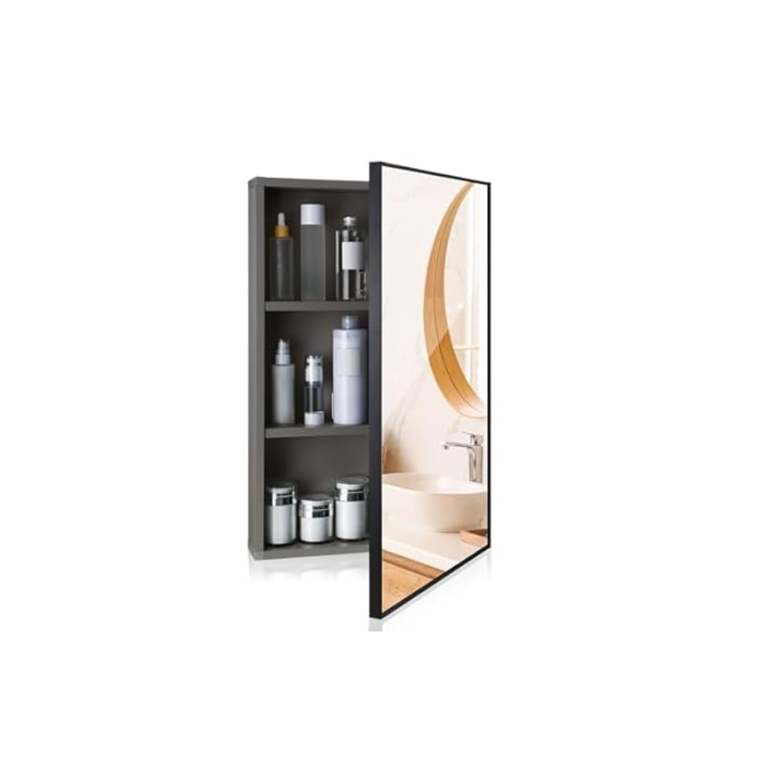 Suzile Wall Mounted Bathroom Medicine Cabinet w/Mirror